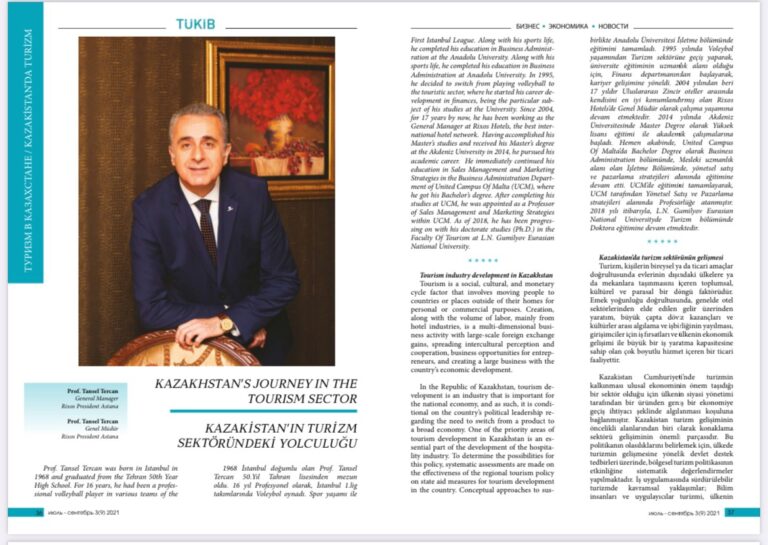 KAZAKHSTAN’S JOURNEY IN THE TOURISM SECTOR