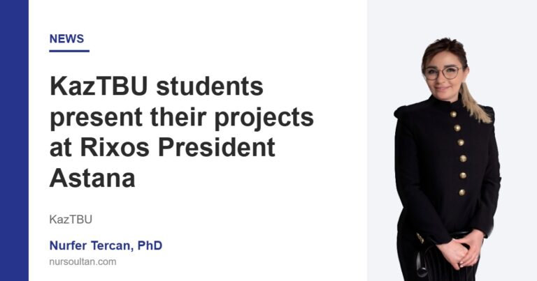 KazTBU students present their projects at Rixos President Astana