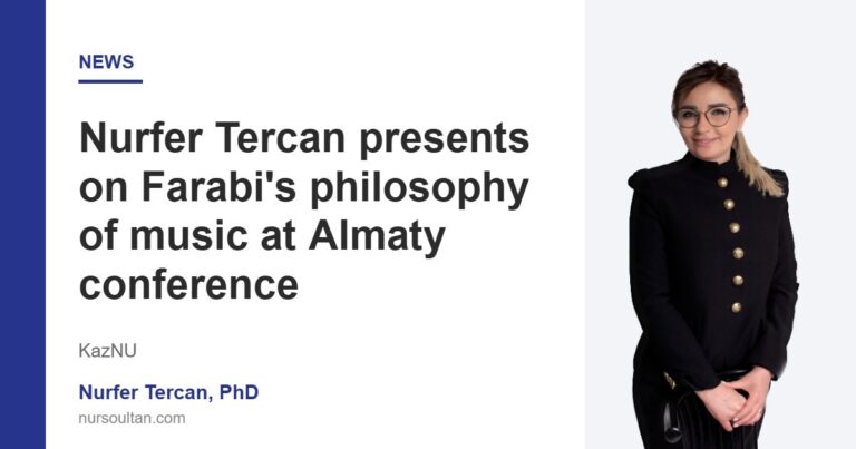 Nurfer Tercan presents on Farabi’s philosophy of music at Almaty conference