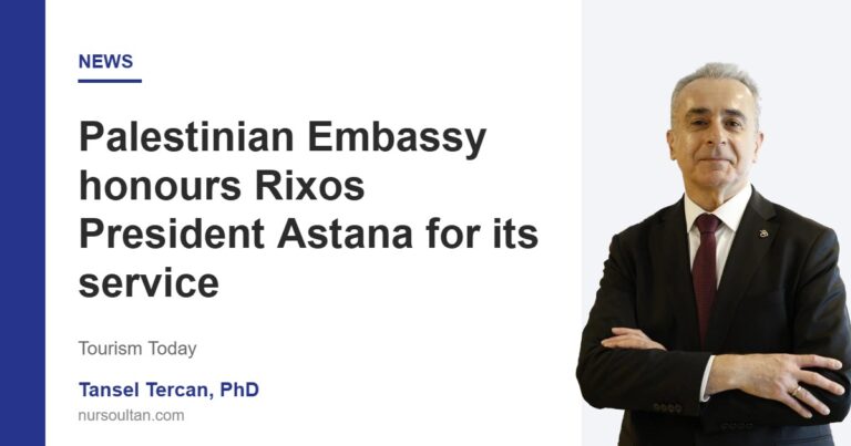 Palestinian Embassy honours Rixos President Astana for its service