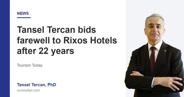 Tansel Tercan bids farewell to Rixos Hotels after 22 years