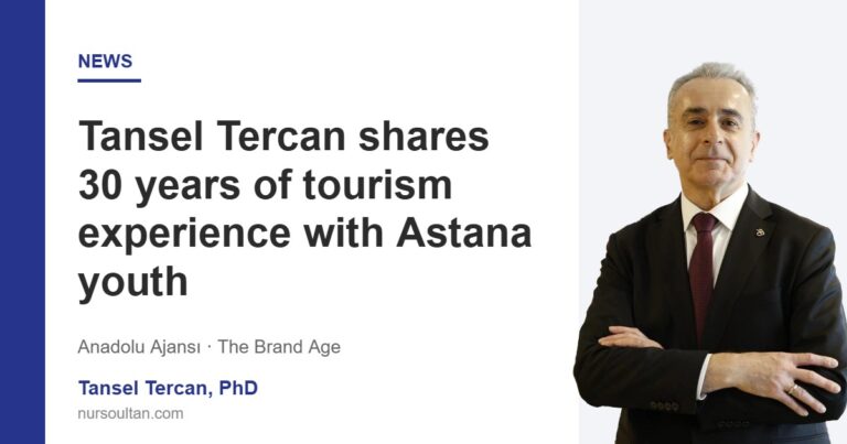 Tansel Tercan shares 30 years of tourism experience with Astana youth