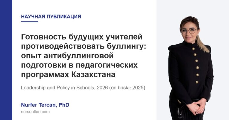 Готовность будущих учителей противодействовать буллингу: опыт антибуллинговой подготовки в педагогических программах Казахстана