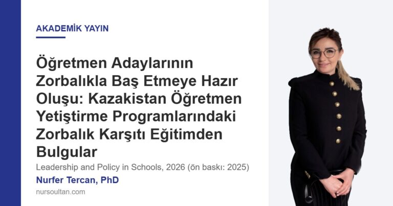 Öğretmen Adaylarının Zorbalıkla Baş Etmeye Hazır Oluşu: Kazakistan Öğretmen Yetiştirme Programlarındaki Zorbalık Karşıtı Eğitimden Bulgular