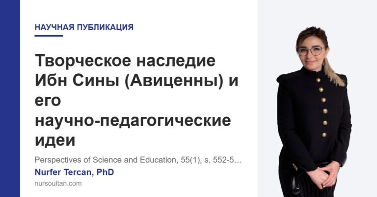 Творческое наследие Ибн Сины (Авиценны) и его научно-педагогические идеи
