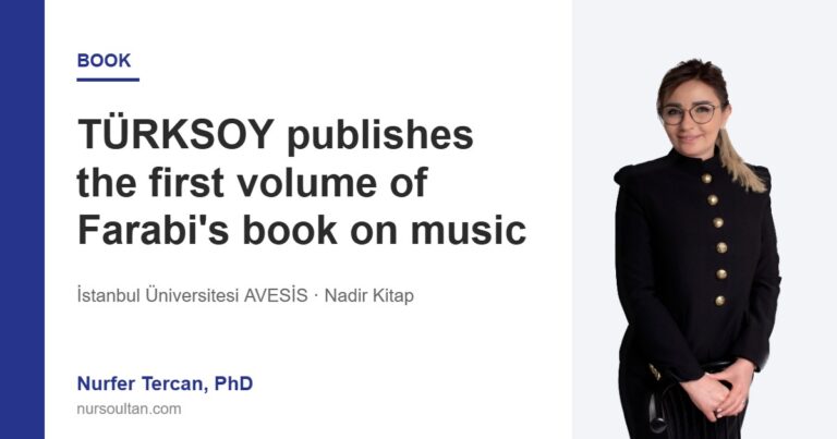 TÜRKSOY publishes the first volume of Farabi’s book on music